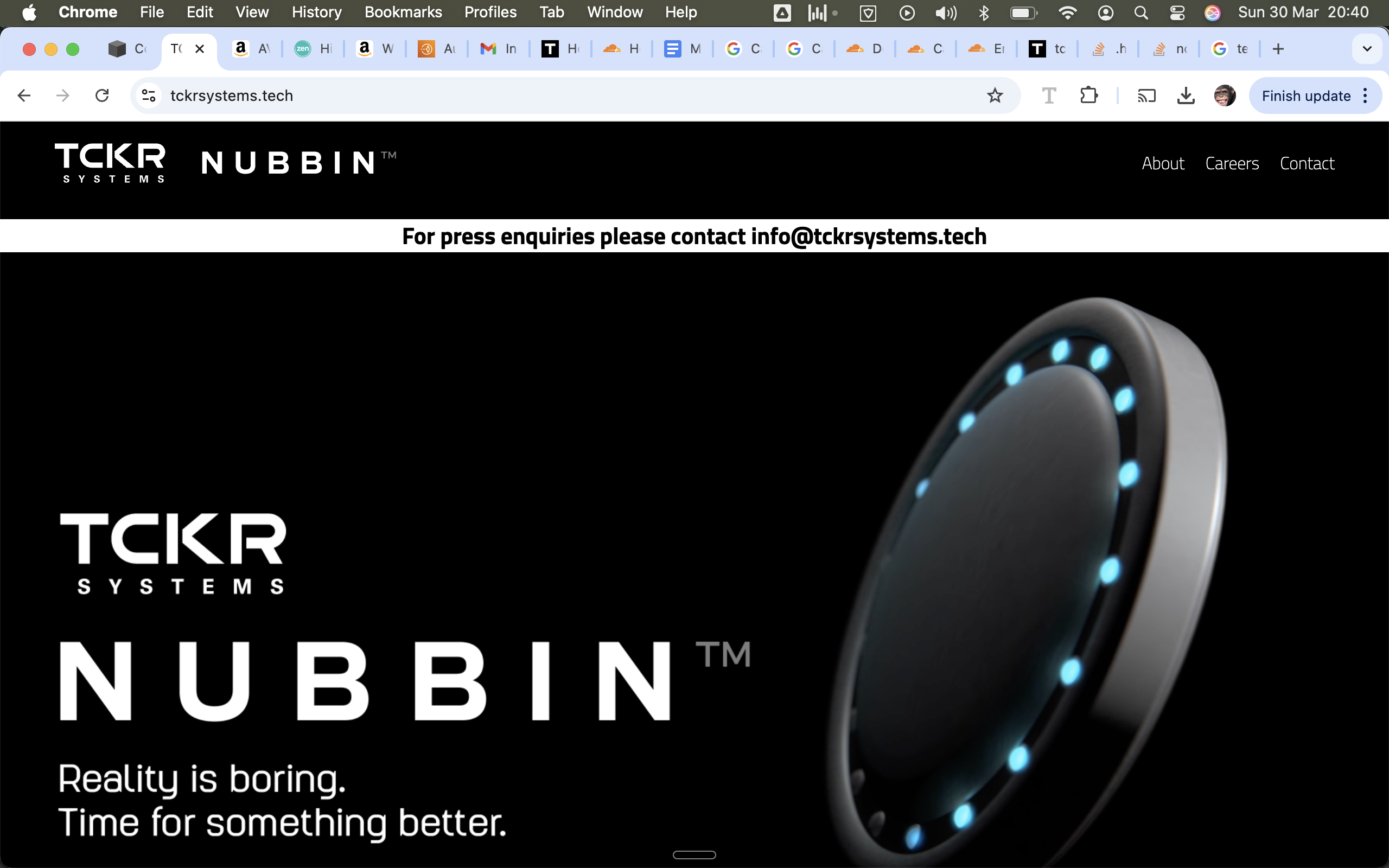 TCKR Systems website for Netflix